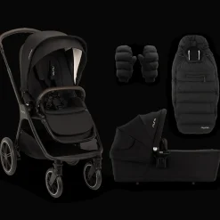 Nuna TRIV™ lx Kinderwagen 3 in 1 Caviar + Autostoel ARRA™ flex + Isofix 360° Base Next