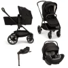 Nuna TRIV™ lx Kinderwagen 3 in 1 Caviar + Autostoel ARRA™ flex + BASE™ curv