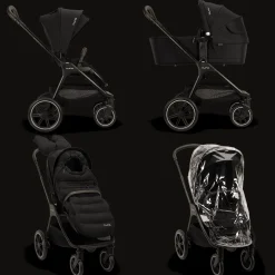 Nuna TRIV™ lx Kinderwagen 3 in 1 Caviar + Autostoel PIPA™ next + BASE™ curv