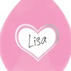 O'that Ballon Writeable Heart Pink