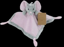 Petit Villain Knuffeldoek Olifant Roze
