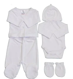 Petit Villain Newborn Giftset 5 delig Wit