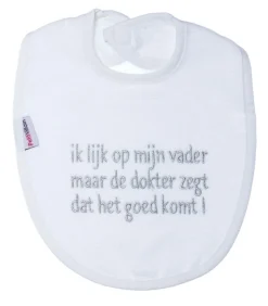Petit Villain Slab Ik Lijk Op Mijn Vader Wit/Grijs