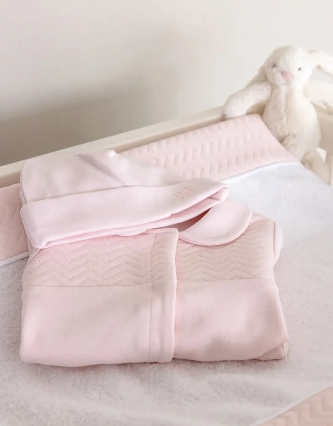 Poetree Kids Aankleedkussenhoes Chevron Light Pink