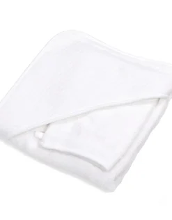 Poetree Kids Badcape & Washandje Chevron White