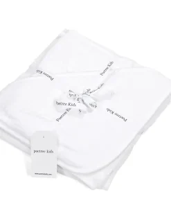 Poetree Kids Badcape & Washandje Chevron White