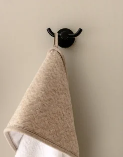 Poetree Kids Badcape & Washandje Chevron Light Camel