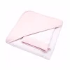 Poetree Kids Badcape & Washandje Chevron Light Pink
