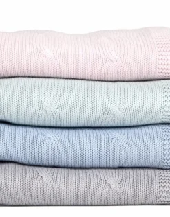 Poetree Kids Gevoerde Ledikant Deken Chamonix Blue 100x135cm