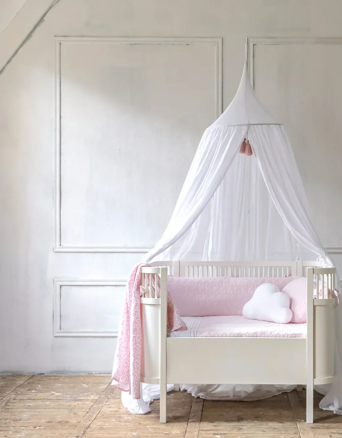 Poetree Kids Klamboe Met Oud Roze Kwasten