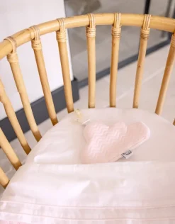 Poetree Kids Ledikant Laken Chevron Light Pink (110x140cm)