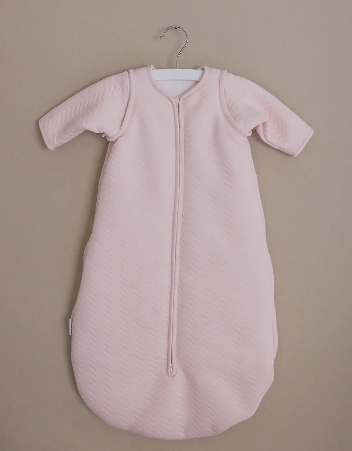 Poetree Kids Slaapzak 70cm Chevron Light Pink