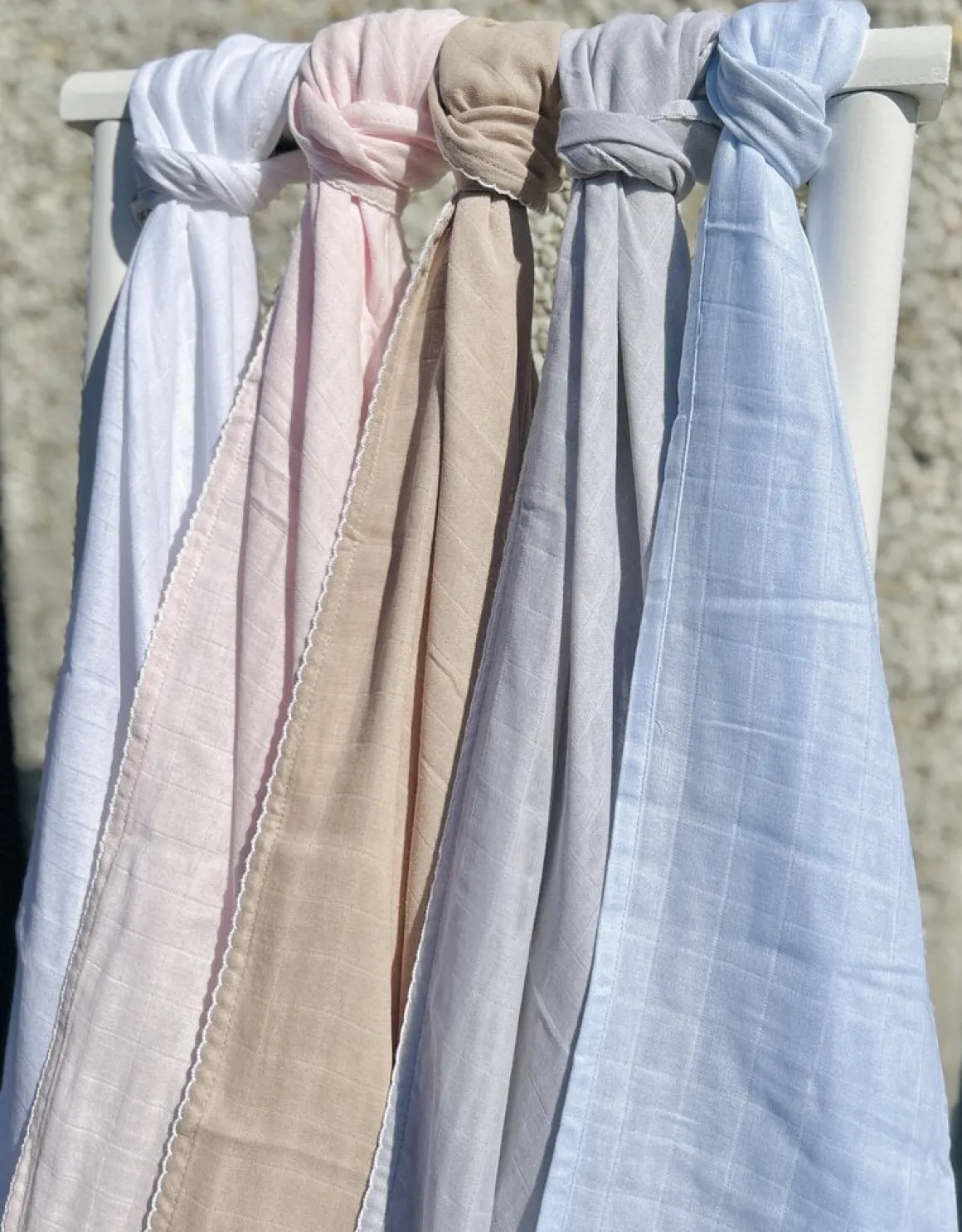 Poetree Kids Swaddle Doek Licht Roze 120x120cm