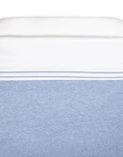 Poetree Kids Wieg Laken Chevron Denim Blue (80x100cm)