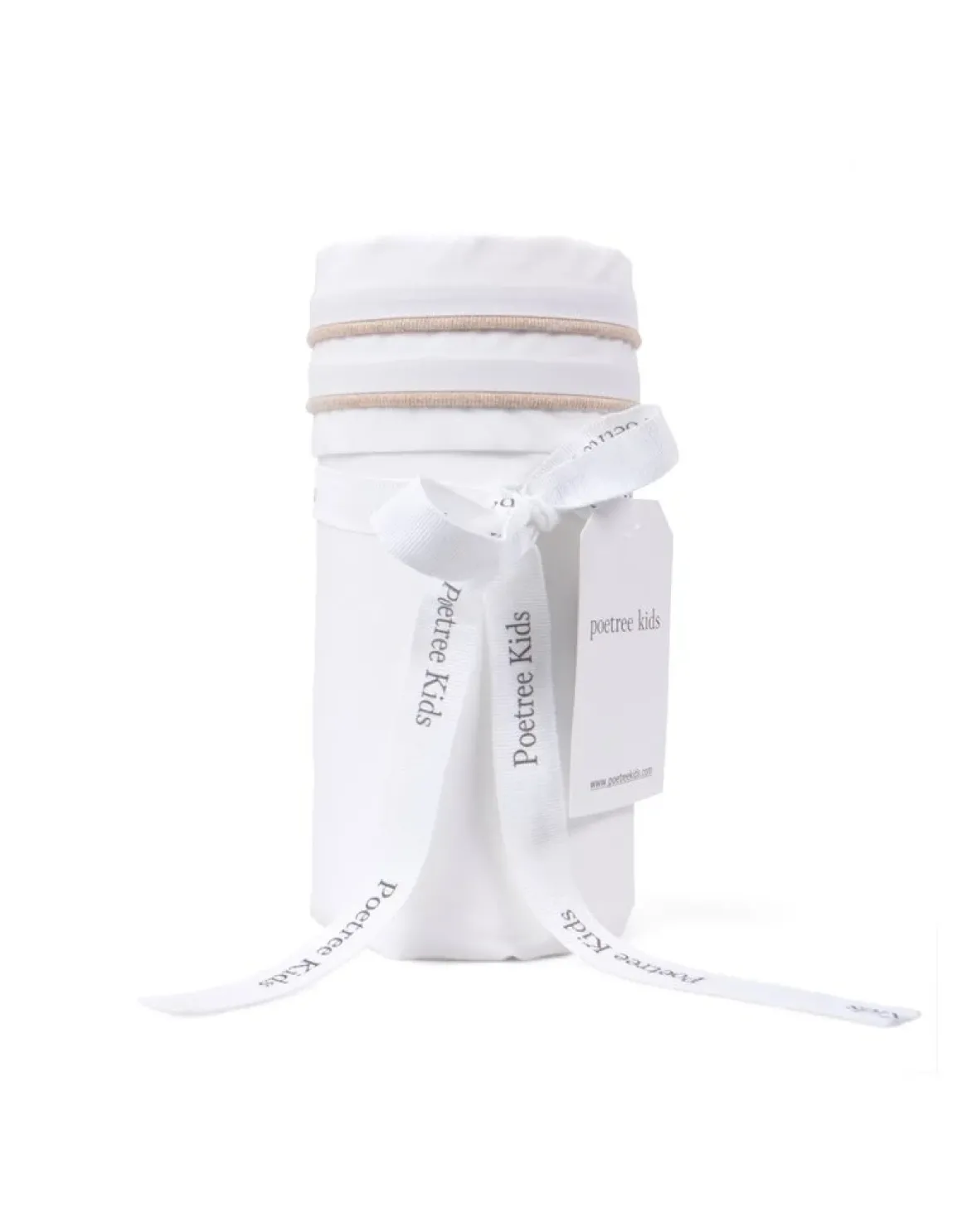 Poetree Kids Wieg Laken Chevron Light Camel (80x100cm)