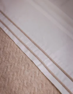 Poetree Kids Wieg Laken Chevron Light Camel (80x100cm)