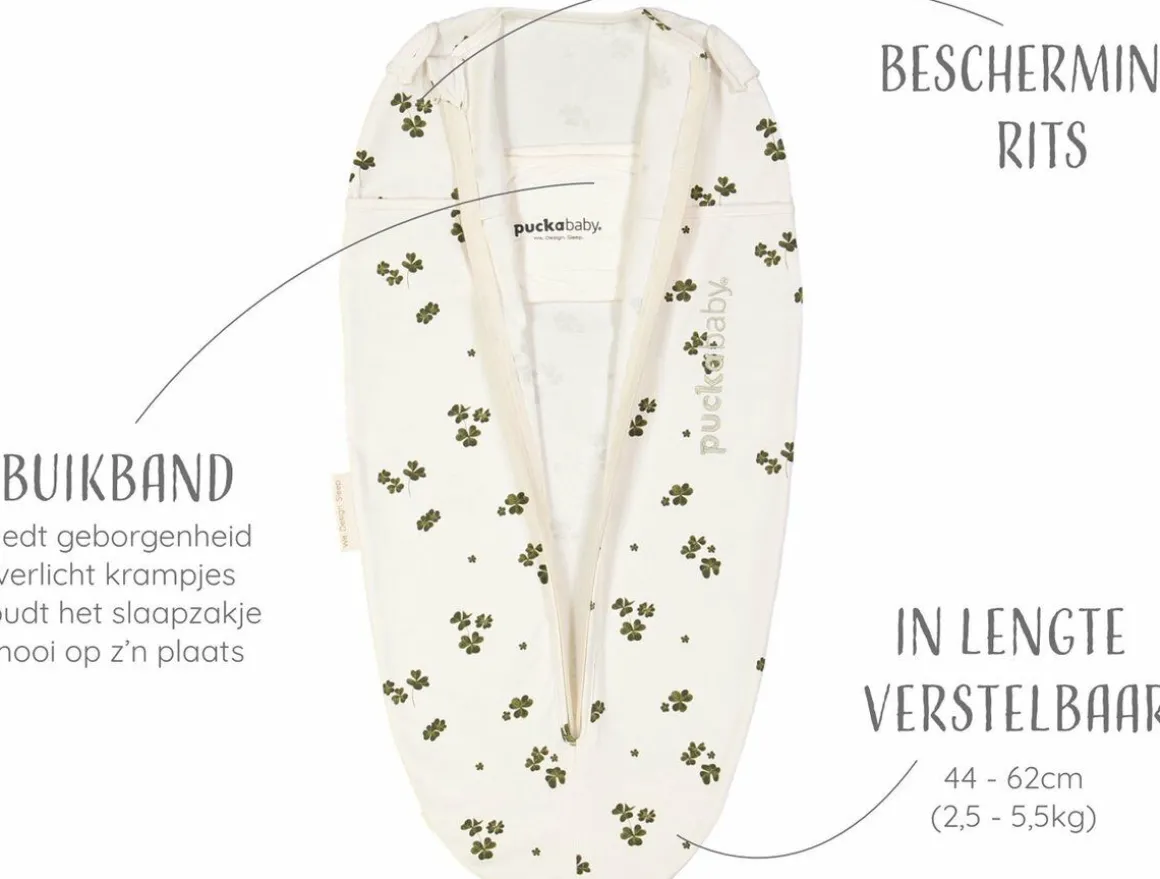 Puckababy Inbakerdoek The Original Mini Lucky Clover 3 Tot 6 Maanden