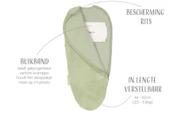 Puckababy Inbakerslaapzak Piep 0/3 M Teddy Olive