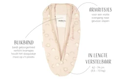 Puckababy Inbakerslaapzak - Mini 3/6 M - Cotton Eclipse Powder