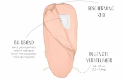 Puckababy Inbakerslaapzak Piep 0/3 M Teddy Peach