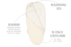 Puckababy Inbakerslaapzak - Piep - 0/3 M - Teddy Pure