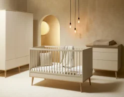 Quax Ledikant Flow Clay & Oak 60 x 120 cm