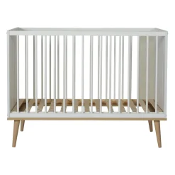 Quax Meegroei Ledikant Flow White & Oak 70 x 140 cm