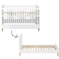 Quax Meegroei Ledikant Loft White 70 x 140 cm