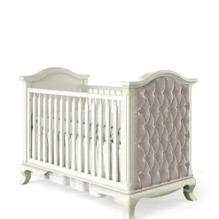 Romina Cleopatra Baby Bed Solid White Velvet