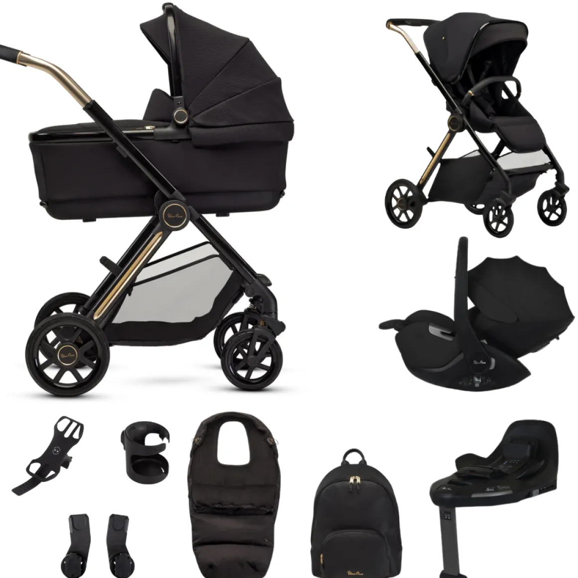 Silver Cross Kinderwagen 4 in 1 Reef 2 Special Edition Espresso Iconic Black + GRATIS Accessoire Pakket