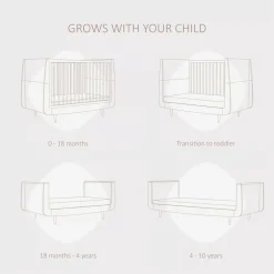 SnuzKot Skandi Babykamer 3-Delig Oak Natural Edit