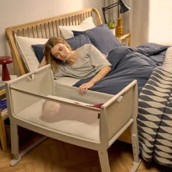 SnuzPod Studio Bedside Wieg Oslo Grey