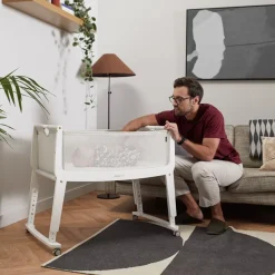SnuzPod Studio Bedside Wieg Paris White