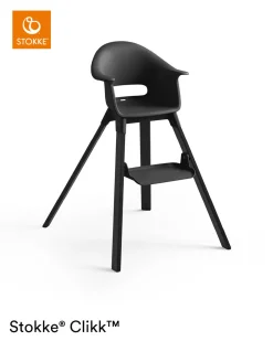 Stokke® Clikk™ Kinderstoel Midnight Black + Reistas