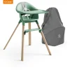 Stokke® Clikk™ Kinderstoel Clover Green + Reistas