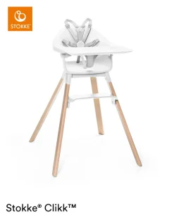 Stokke® Clikk™ Kinderstoel White + Reistas