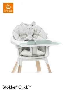 Stokke® Clikk™ Kinderstoel Fjord Blue + Reistas