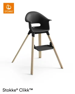 Stokke® Clikk™ Kinderstoel Black Natural