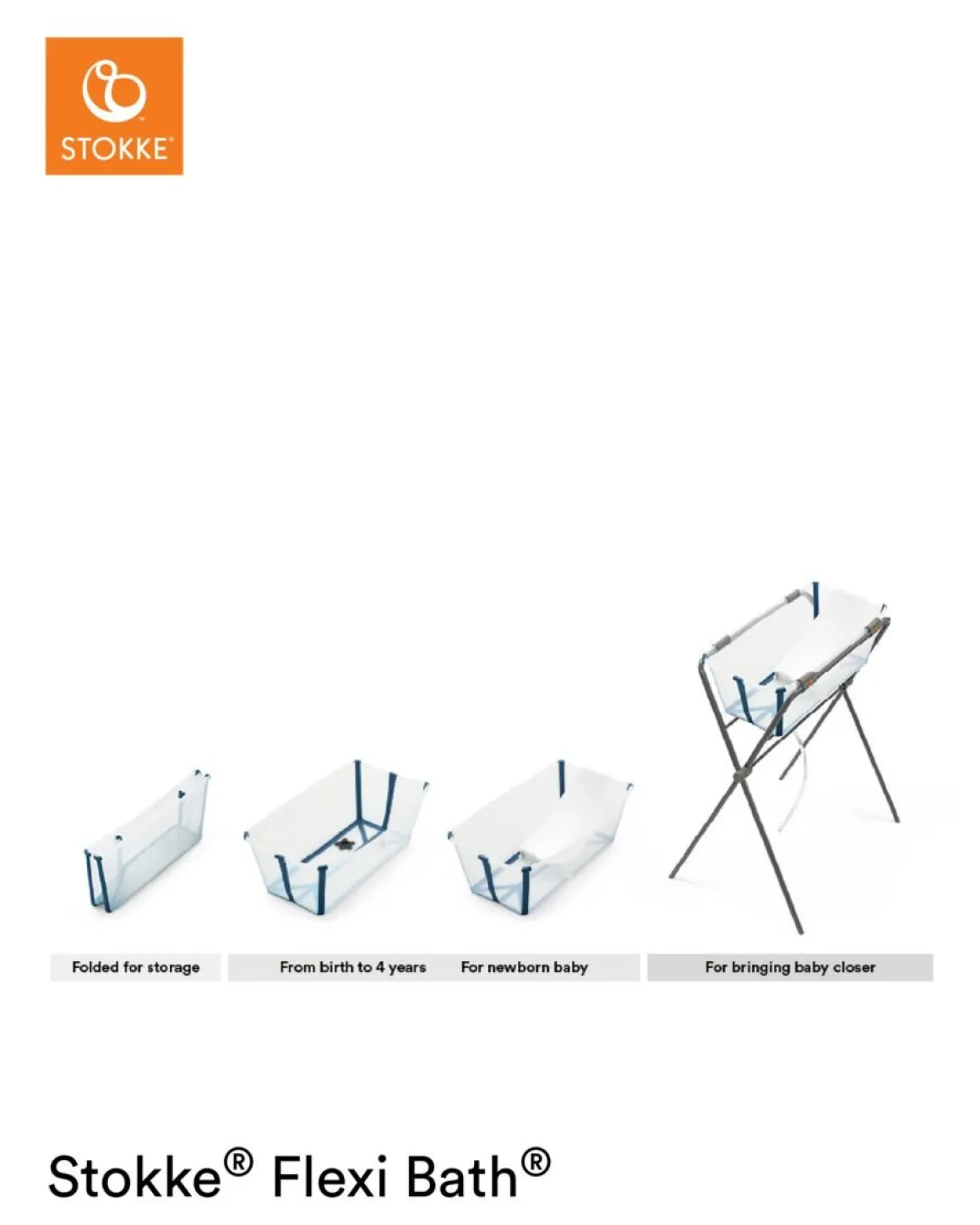 Stokke® Flexi Bath™ Transparent Blue