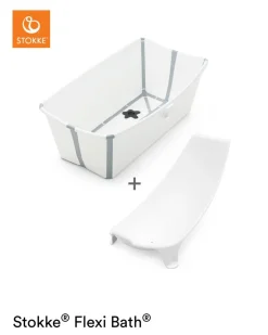 Stokke® Flexi Bath™ White + Flexi Bath® Newborn Support