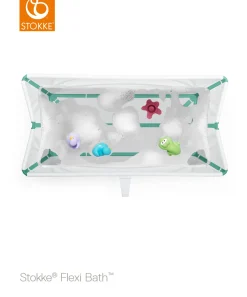 Stokke® Flexi Bath™ White Aqua + Stokke® Flexi Bath® Newborn Support
