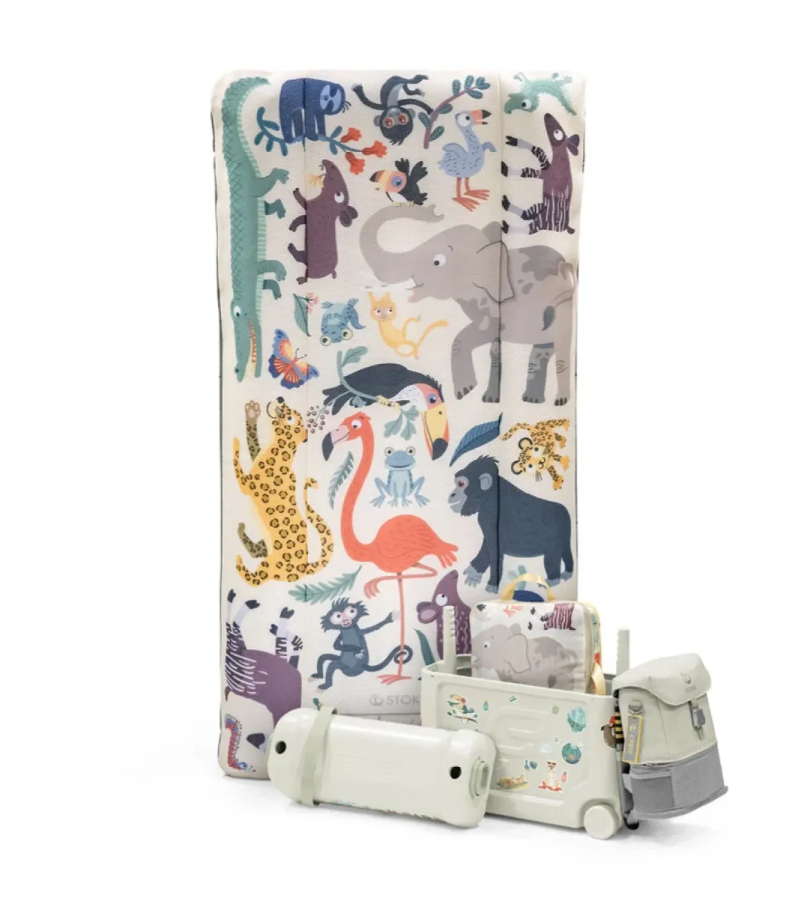 Stokke® Jetkids™ Cloudsleeper™ Opblaasbaar Kinderbed Animal Family