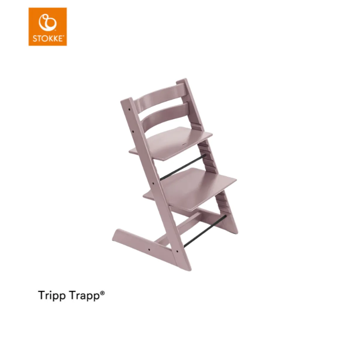 Stokke® Kinderstoel Tripp Trapp® Heather Mauve + Anthracite Newborn Set™