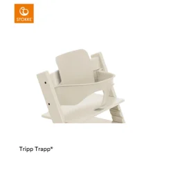 Stokke® Kinderstoel Tripp Trapp® Vanilla White + Stokke® Tripp Trapp® Baby Set² Vanilla White