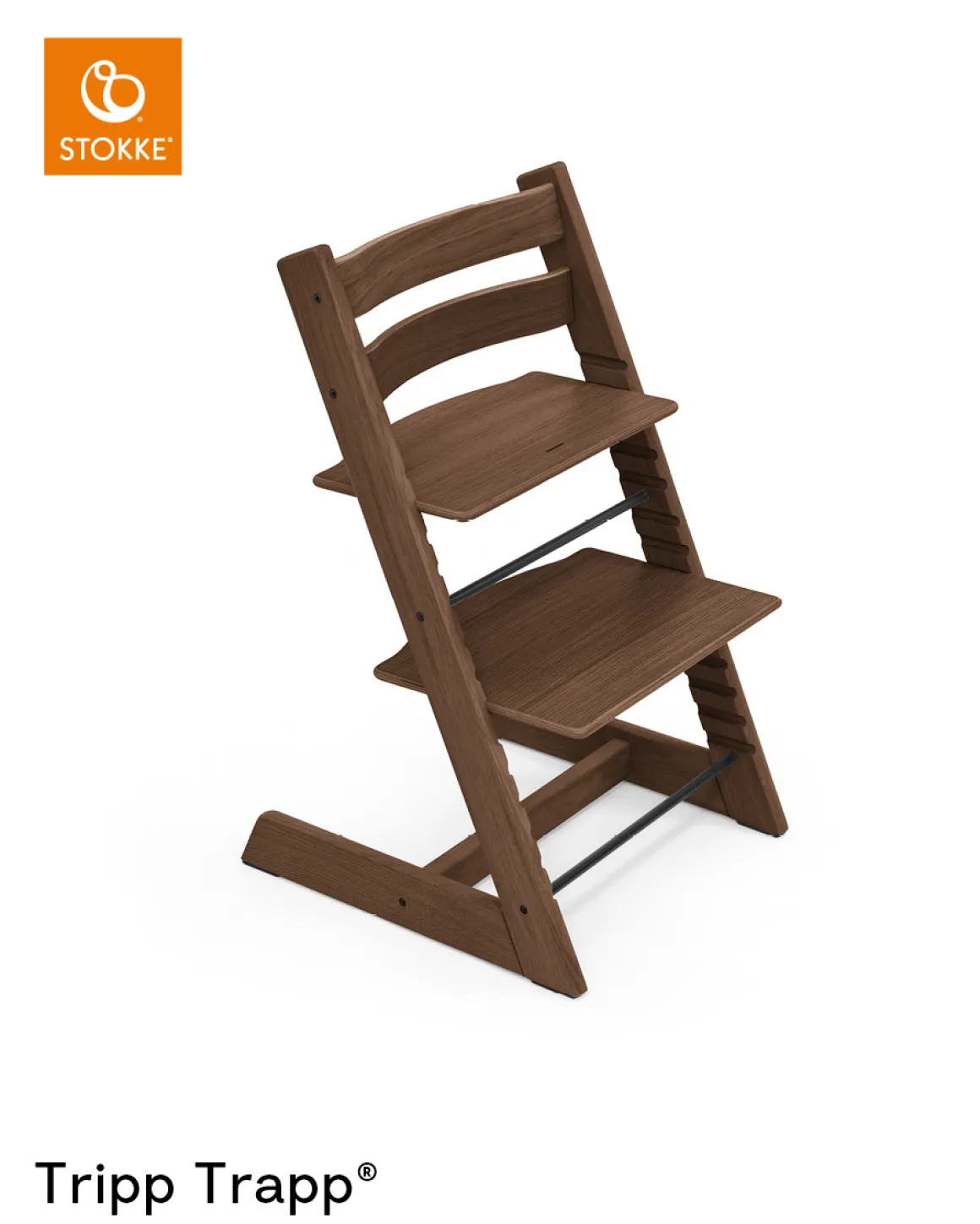 Stokke® Kinderstoel Tripp Trapp® Oak Warm Brown + Stokke® Tripp Trapp® Baby Set² Warm Brown