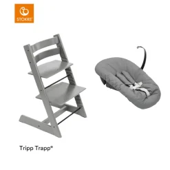 Stokke® Kinderstoel Tripp Trapp® Storm Grey + Anthracite Newborn Set