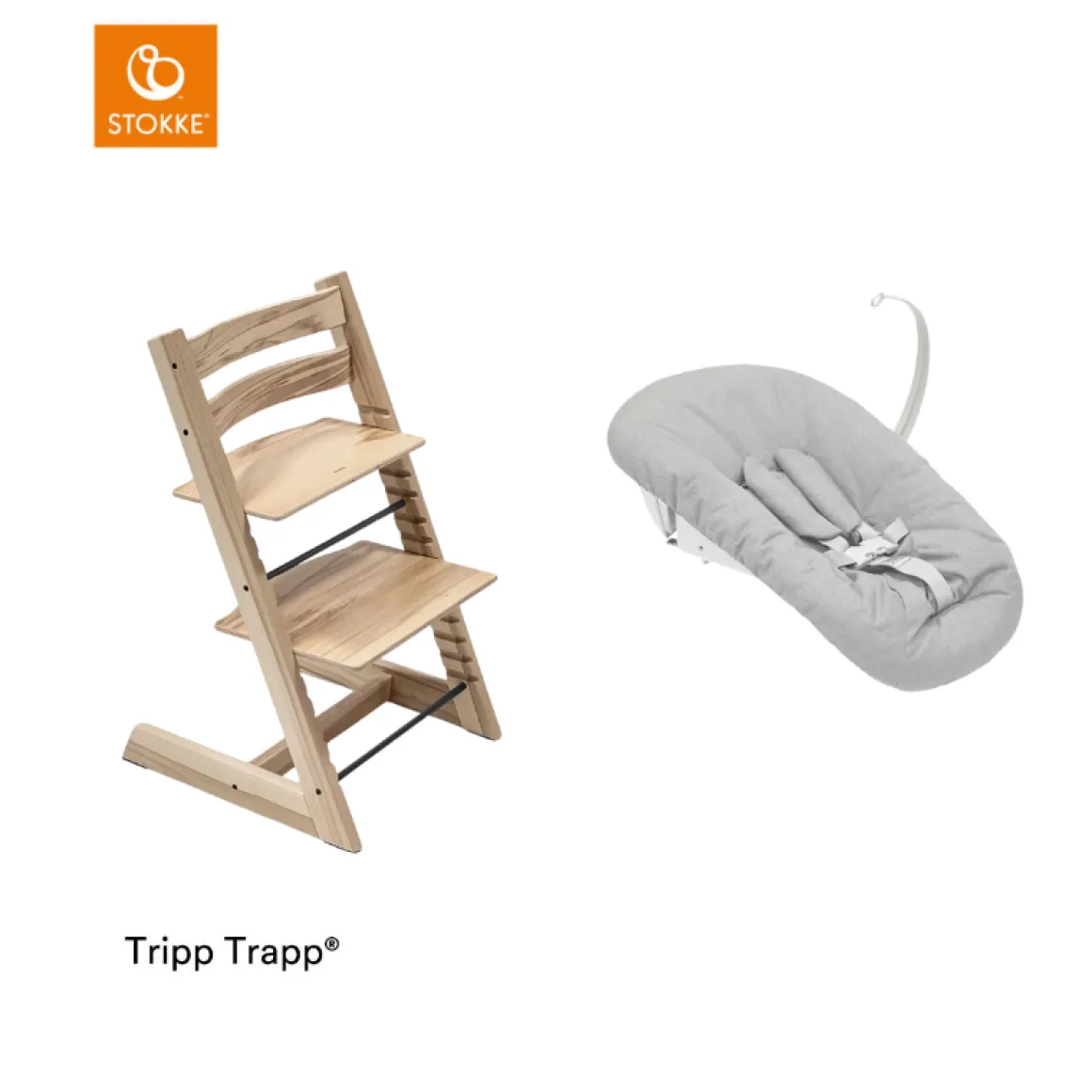 Stokke® Kinderstoel Tripp Trapp® Wild Wood + Newborn Set™