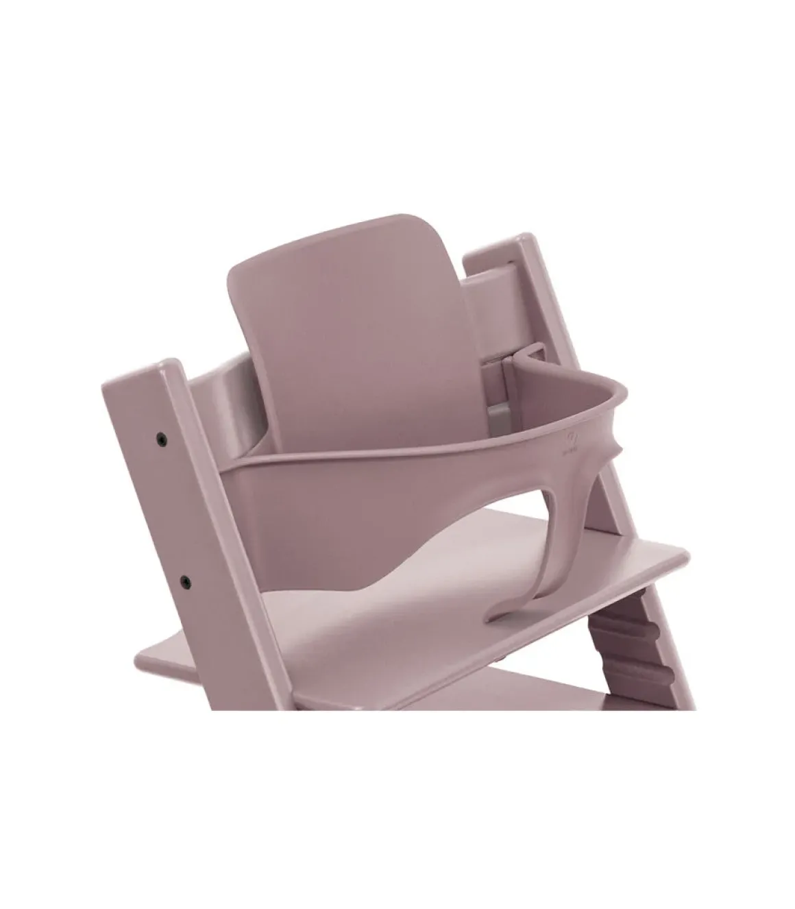 Stokke® Kinderstoel Tripp Trapp® Heather Mauve + Newborn Set™ Anthracite + Baby Set™ Natural + Tray™