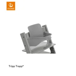 Stokke® Kinderstoel Tripp Trapp® Storm Grey + Newborn Set™ Anthracite + Baby Set™ Storm Grey + Tray™