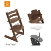 Stokke® Kinderstoel Tripp Trapp® Warm Brown + Newborn Set™ Anthracite + Baby Set™ Warm Brown + Tray™